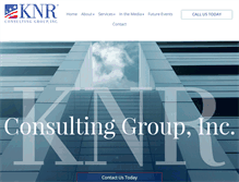 Tablet Screenshot of knrconsultinggroup.com